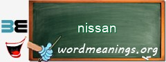 WordMeaning blackboard for nissan